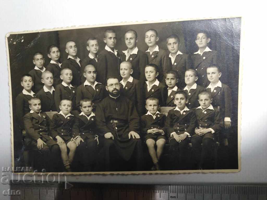 1932-1933 Plovdiv, școală armeană, profesor, armeni, armeană