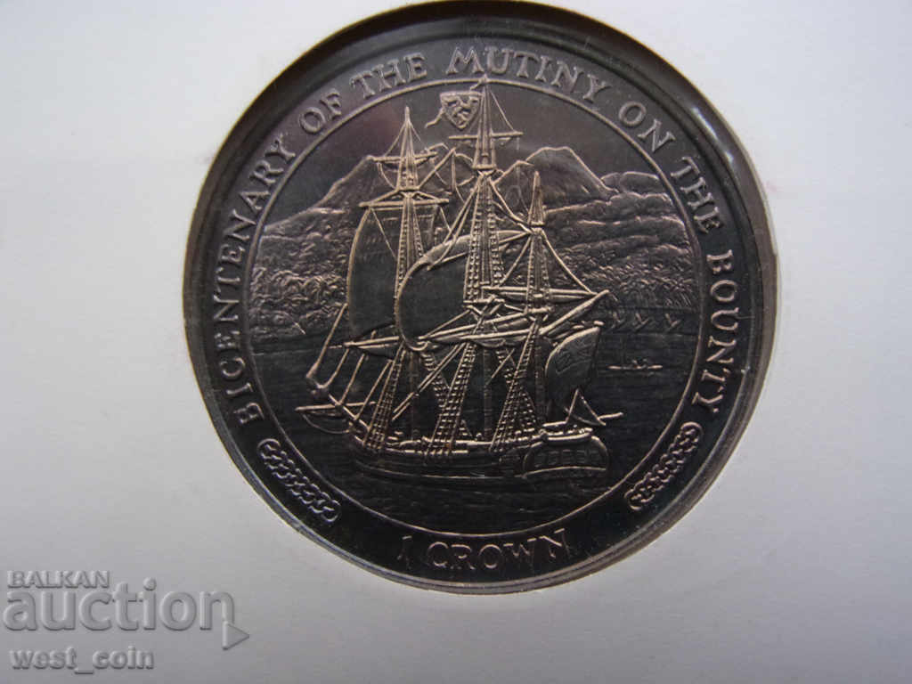 Ман  NUMISBRIEFE  1 Крона 1989  UNC Rare с цена € 23.01 | 45.00 лв.