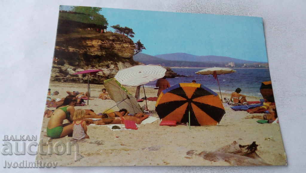 Пощенска картичка Китен Северният плаж 1982