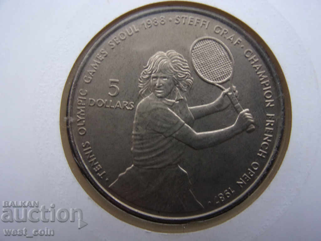 Доставка на Нюе NUMISBRIEFE   5  Долара  1987  UNC Rare