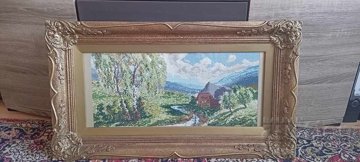 A rare "Spring Day in Greece" tapestry by Viller with price 295.00 BGN | € 150.83 A rare "Spring Day in Greece" tapestry by Viller with price 295.00 BGN | € 150.83