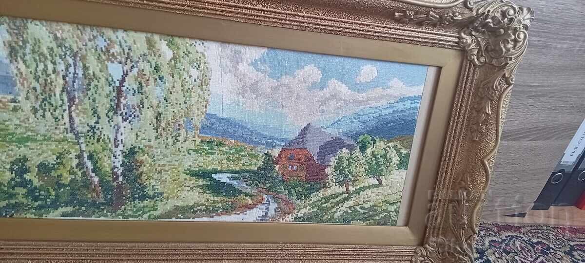 Delivery of A rare "Spring Day in Greece" tapestry by Viller Delivery of A rare "Spring Day in Greece" tapestry by Viller