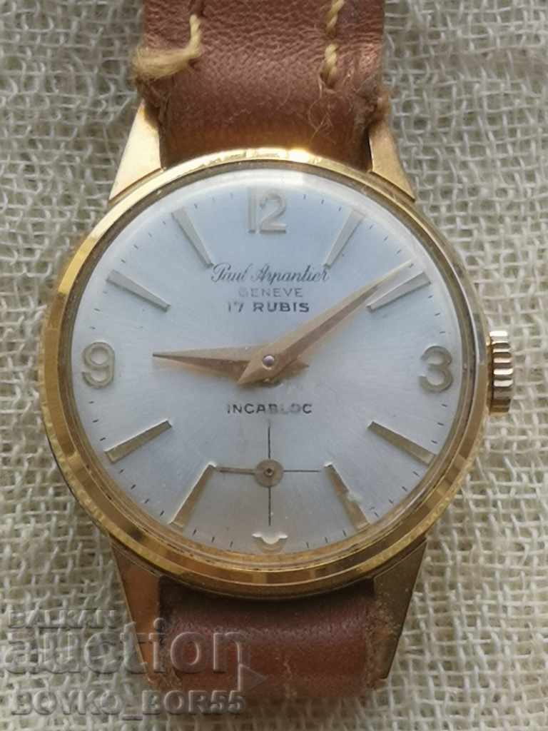 Swiss Wrist Ladies Mechanical Gold Plated Watch