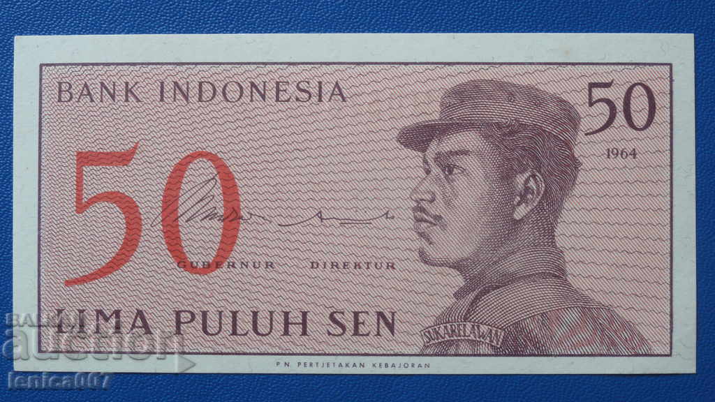 Indonesia 1964 - 50 Sen UNC Indonesia 1964 - 50 Sen UNC