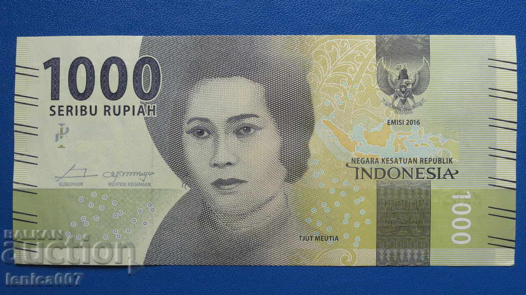 Auction Indonesia 2016 - 1000 Rupiah UNC Auction Indonesia 2016 - 1000 Rupiah UNC