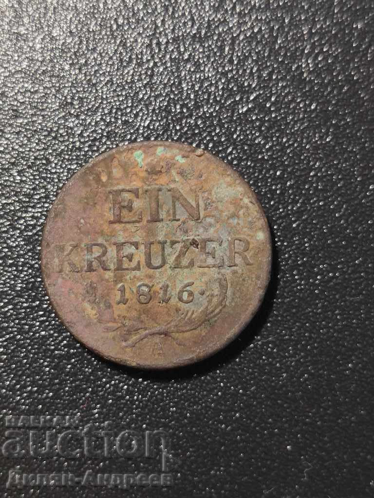 Νόμισμα 1 Kreuzer 1816.