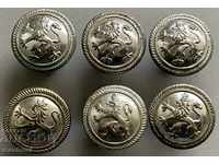 4963 Царство България 6 малки копчета Цар Борис III