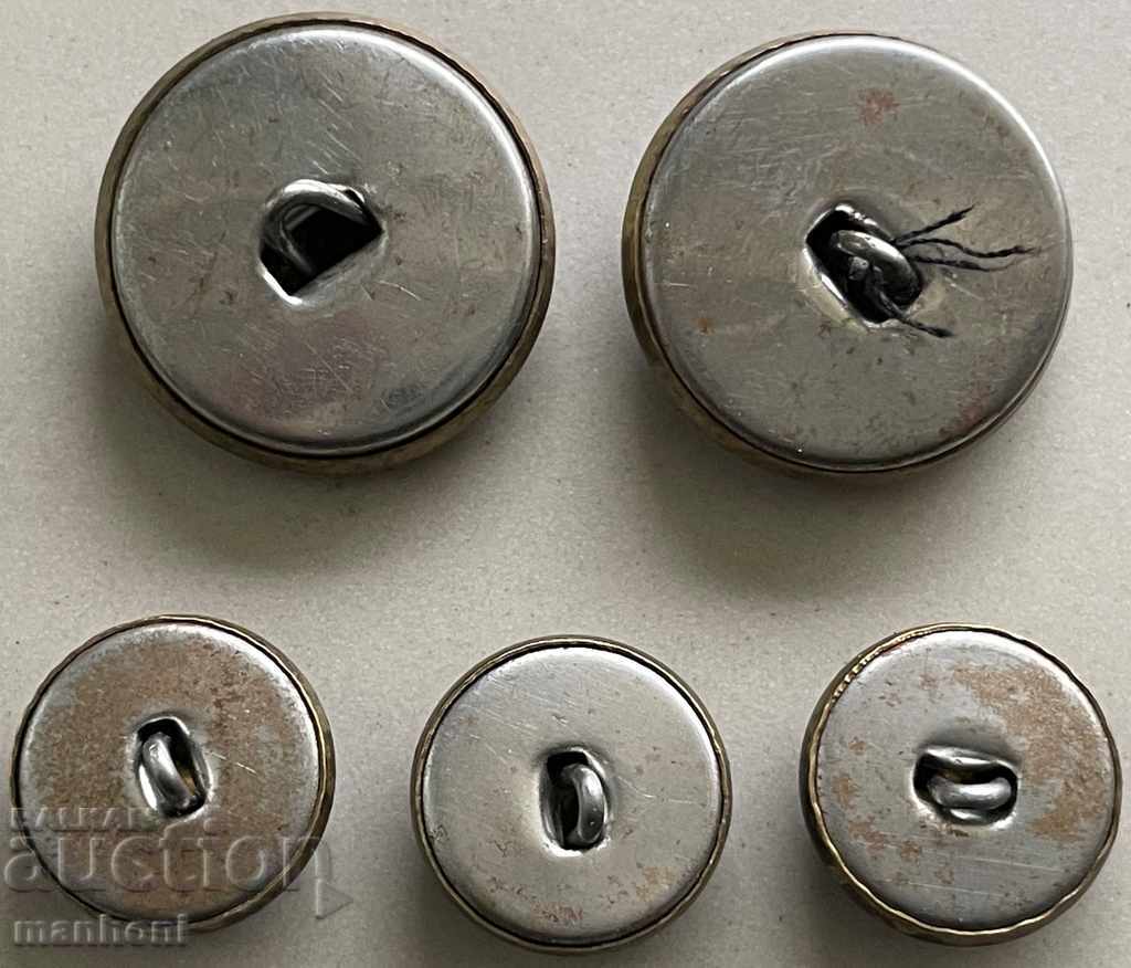 4965 Kingdom of Bulgaria 5 camouflage buttons Tsar Boris III with price 25.00 BGN | € 12.78 4965 Kingdom of Bulgaria 5 camouflage buttons Tsar Boris III with price 25.00 BGN | € 12.78
