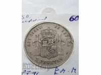 5 Pesetas Spain Silver 1879