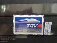 Франция марка-серия Мих.  №2743 от 1989г. влакове транспорт