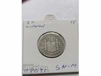 1 Peseta Spain silver 1869