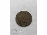 1 cent French Indochina 1885