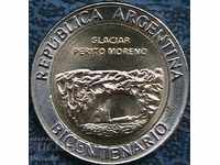 1 peso 2010 (glaciar perito moreno), Argentina