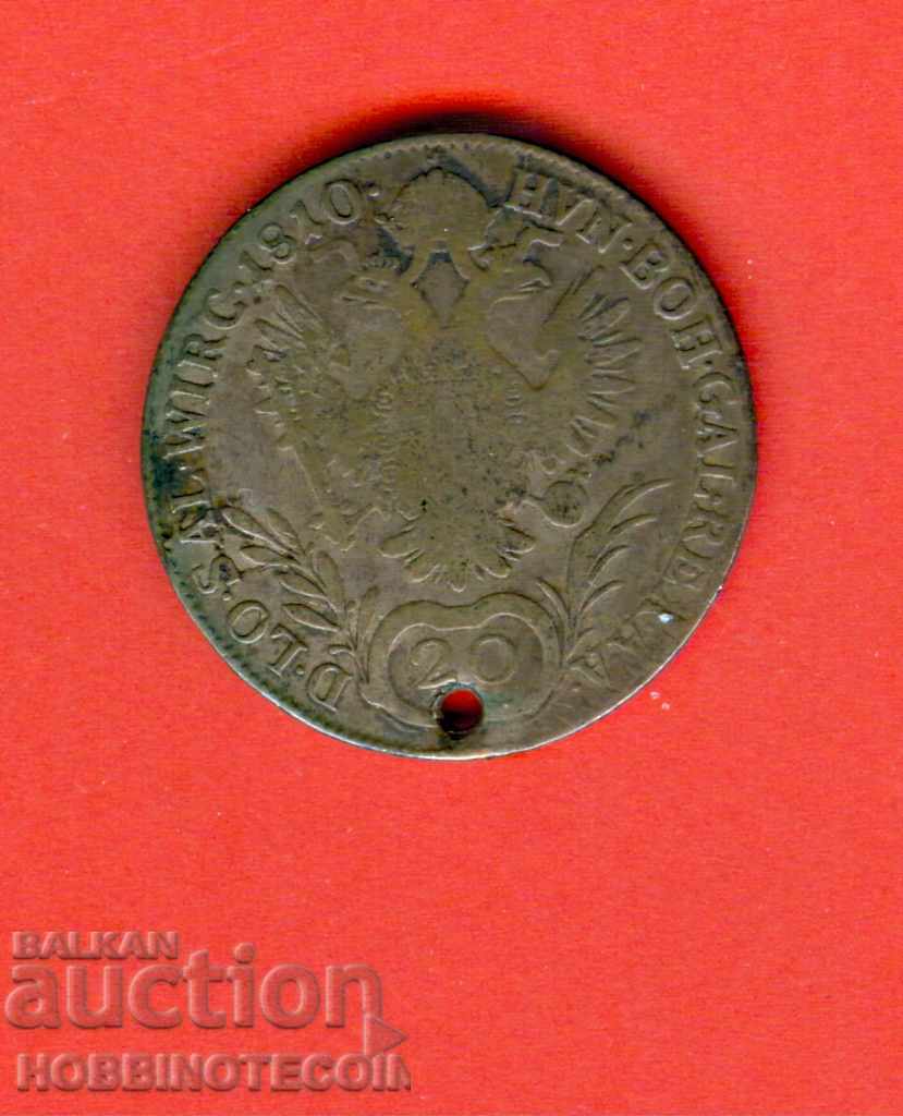 AUSTRIA 20 - issue - issue 1810 - A - SILVER