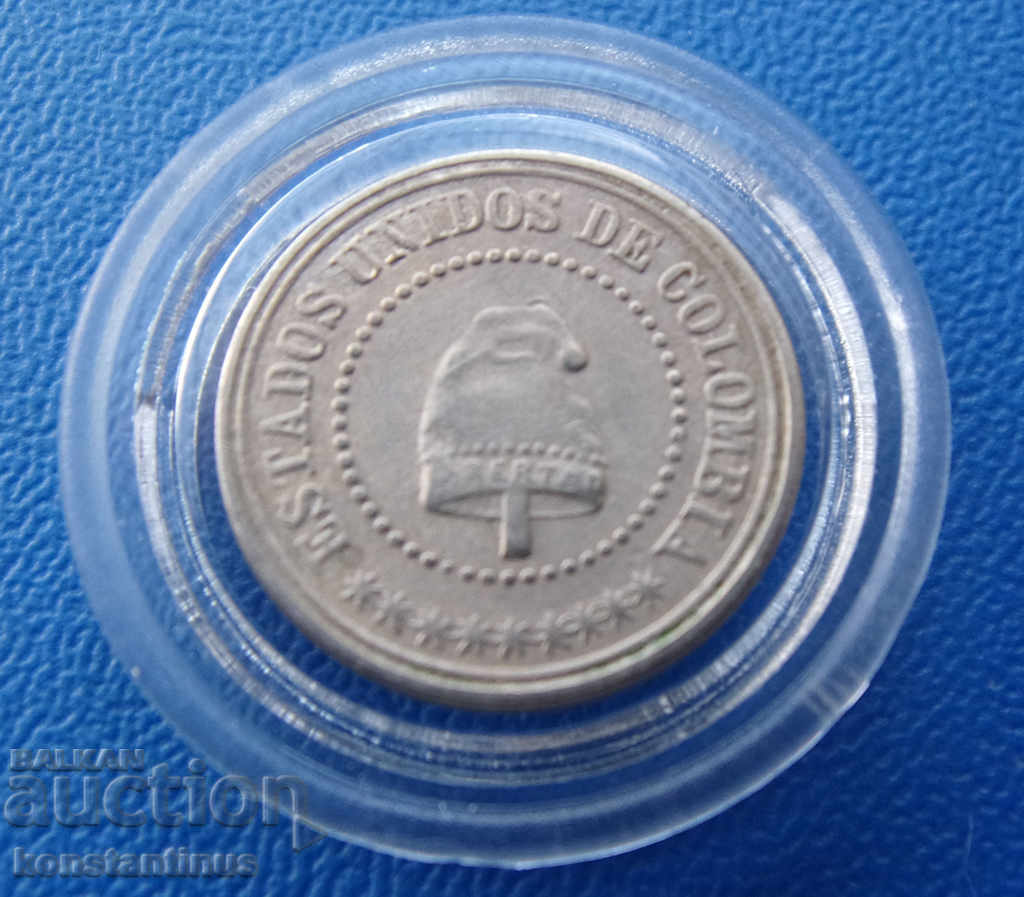 Колумбия  2½  Центаво  1881  UNC  Rare с цена € 28.12 | 55.00 лв.