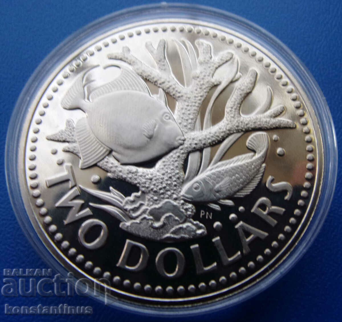 Барбадос  2  Долара  1975  UNC  PROOF  Rare с цена € 17.90 | 35.01 лв.