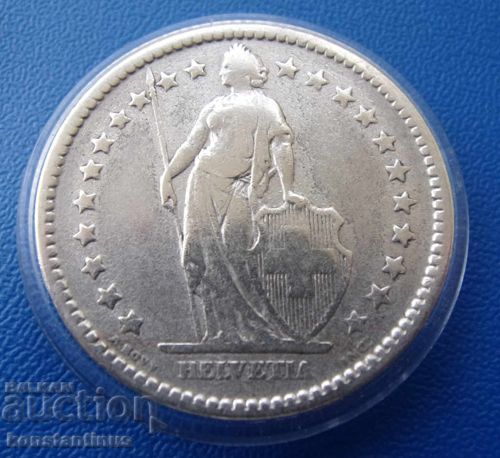 Switzerland 2 FrancA 1878 In Rare with price € 28.12 | 55.00 BGN