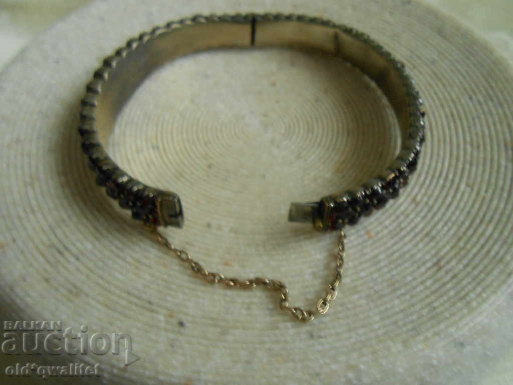 WOMEN'S BRACELET with natural stones - Garnet, very old - 6 WOMEN'S BRACELET with natural stones - Garnet, very old - 6