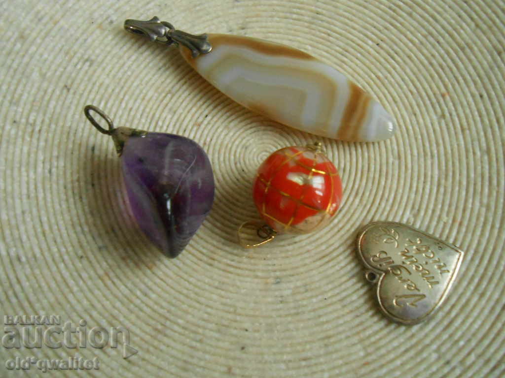Interesting pendants, medallions, silver and natural stones - 5 Interesting pendants, medallions, silver and natural stones - 5
