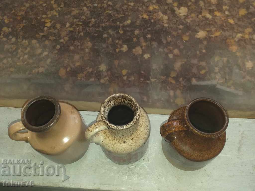 German ceramics Lava lot of three mugs with price 89.00 BGN | € 45.50 German ceramics Lava lot of three mugs with price 89.00 BGN | € 45.50
