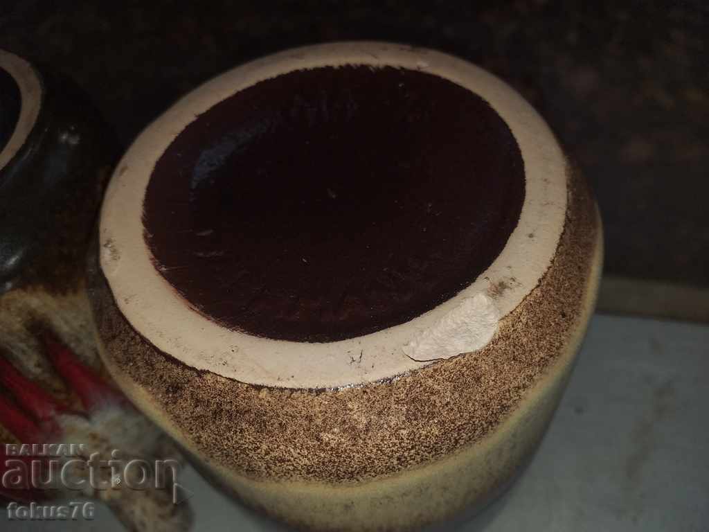 German ceramics Lava lot of three mugs - 6 German ceramics Lava lot of three mugs - 6