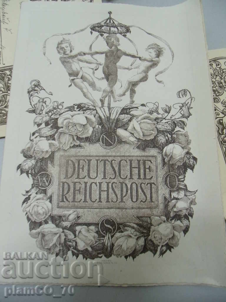 Delivery of 5 * 5702 eight old German telegrams 1929/1930 Delivery of 5 * 5702 eight old German telegrams 1929/1930