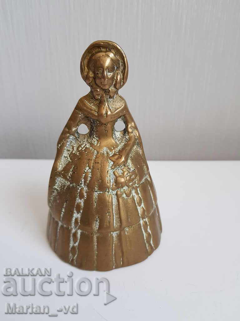 Old bronze bell for servants - female figure with price 55.00 BGN | € 28.12 Old bronze bell for servants - female figure with price 55.00 BGN | € 28.12