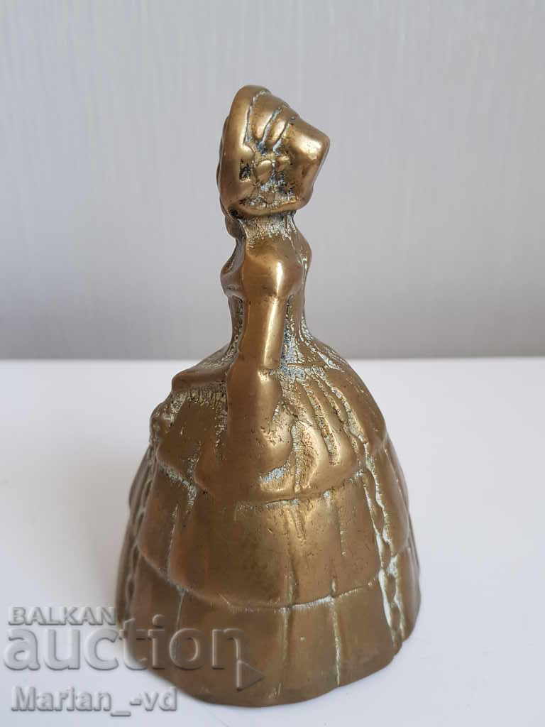Delivery of Old bronze bell for servants - female figure Delivery of Old bronze bell for servants - female figure