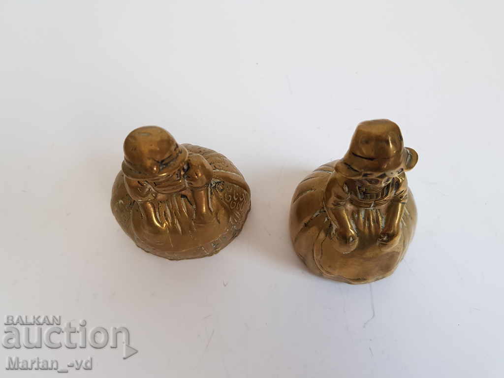 Παλιές χάλκινες καμπάνες για υπηρέτες - 2 τεμάχια - 6 Παλιές χάλκινες καμπάνες για υπηρέτες - 2 τεμάχια - 6