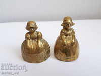 Old bronze bells for servants - 2 pieces