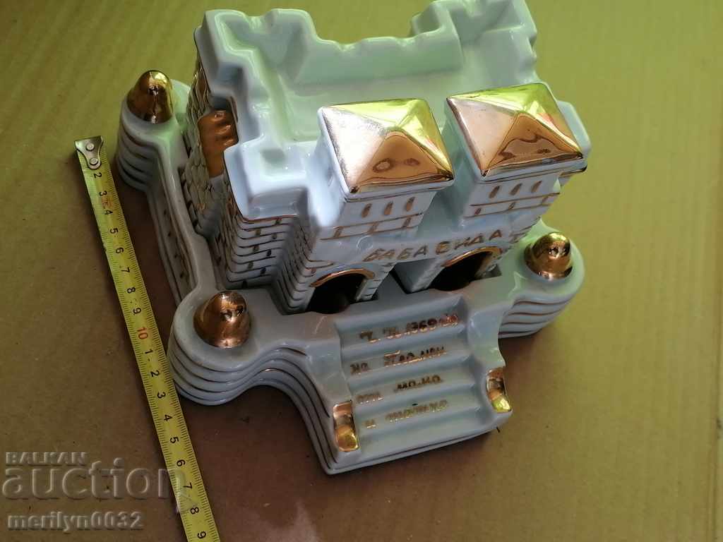 Inkwell porcelain Baba Vida gift inscription gold letters - 7 Inkwell porcelain Baba Vida gift inscription gold letters - 7