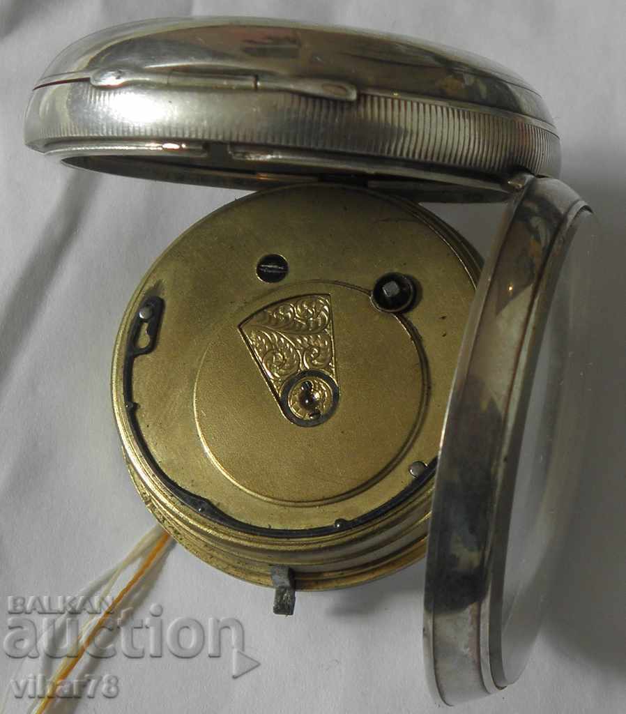 silver pocket watch-SPINDLE - 5