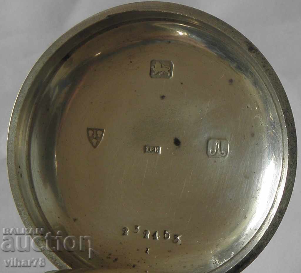 silver pocket watch-SPINDLE - 6