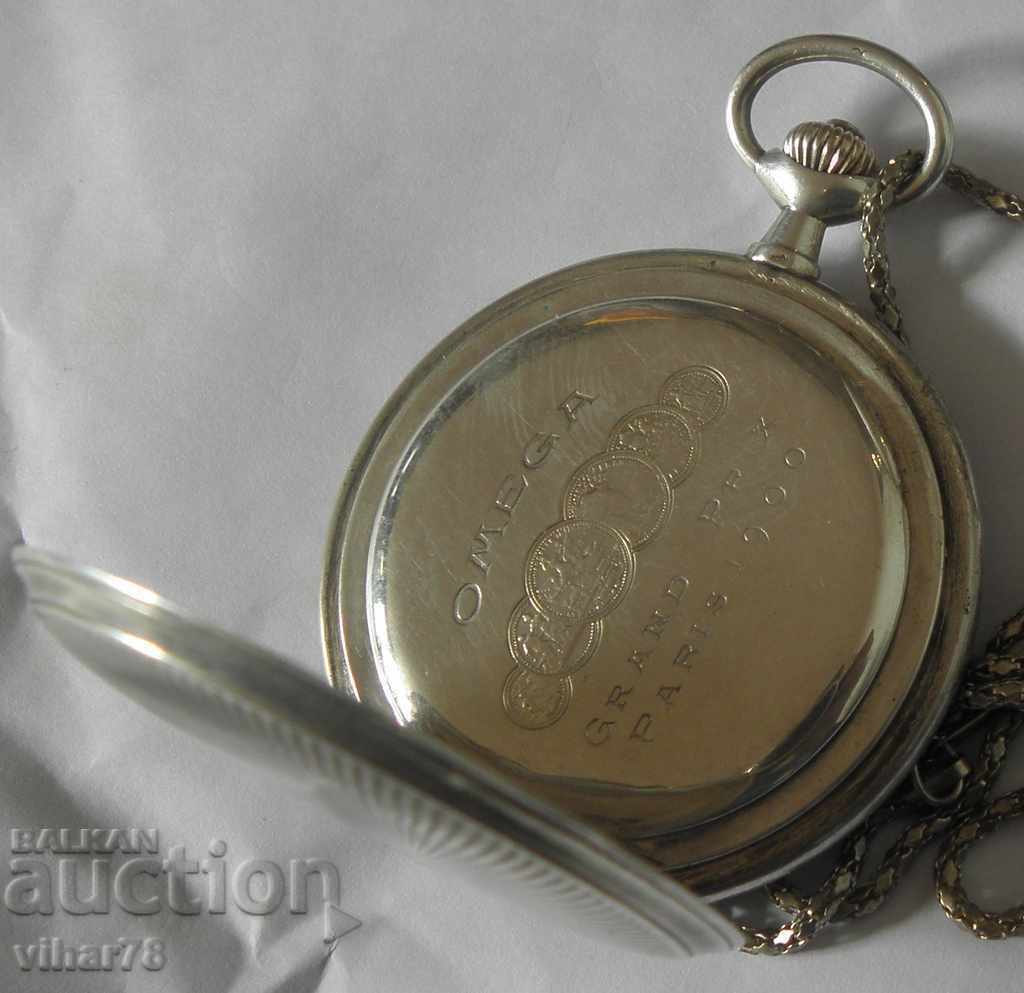 silver pocket watch -OMEGA-OMEGA - 5 silver pocket watch -OMEGA-OMEGA - 5