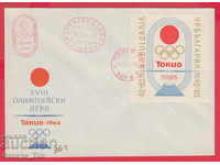 255973 / Червен печат България FDC 1964 Олимпийски игри