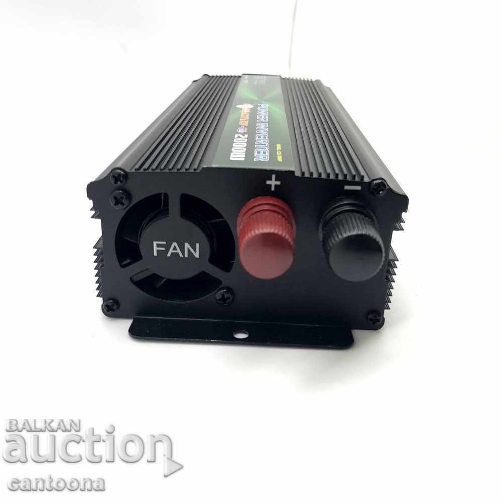 High quality car inverter CEJ 24V-220V, 2000W with price 116.99 BGN | € 59.82