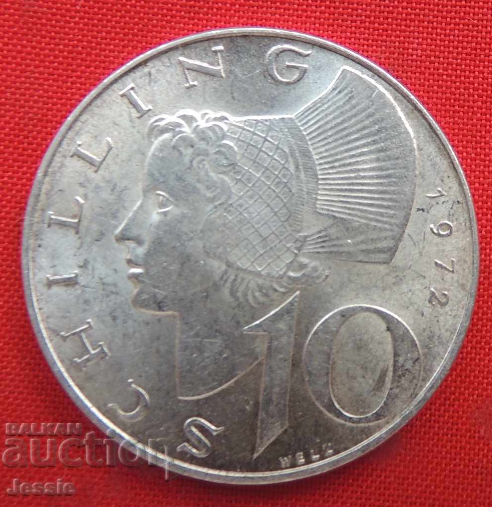 10 Shillings 1972 Austria Silver Quality Compare ! 10 Shillings 1972 Austria Silver Quality Compare !