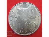 10 Shillings 1972 Austria Argint Calitate Compara!
