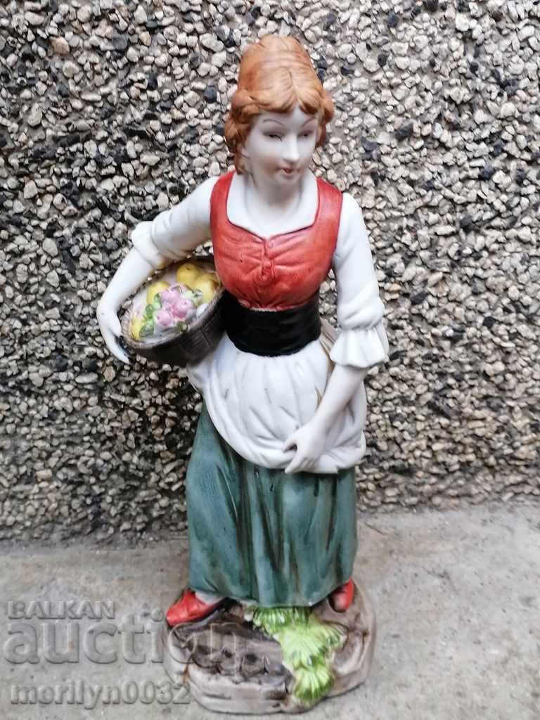 Old porcelain German figure plastic figurine, porcelain