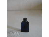 Sticla veche de parfum albastru cobalt Bourjois