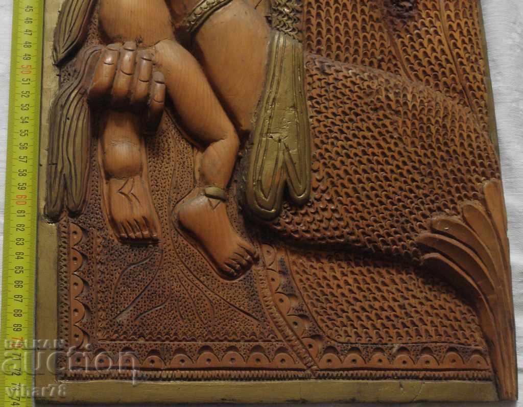 Auction PICTURE WOODCUTTING THE MADONNA WITH THE BABY Auction PICTURE WOODCUTTING THE MADONNA WITH THE BABY