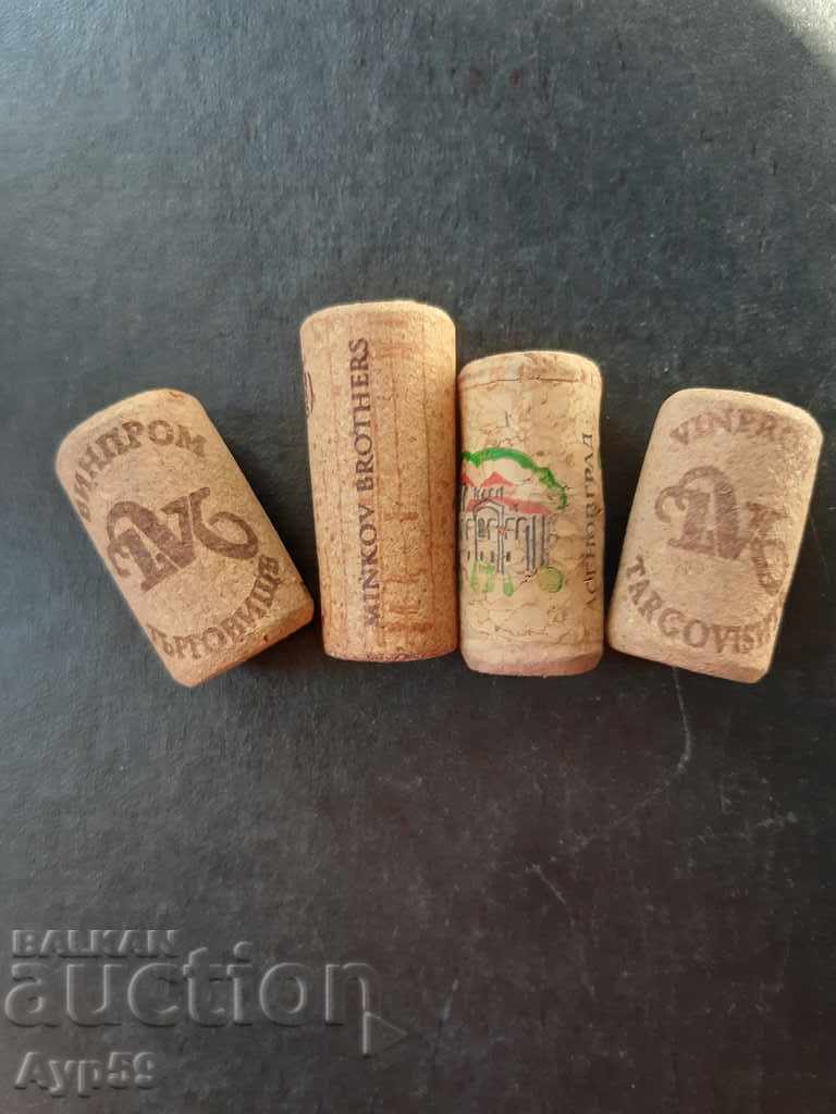4 Pieces. Wine corks. Bulgarian