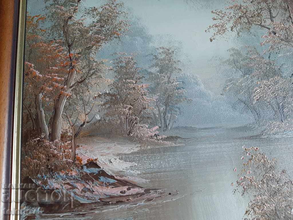 Livrarea Pictură de Irene Kofieri-Pictură în ulei pe pânză cu cadru