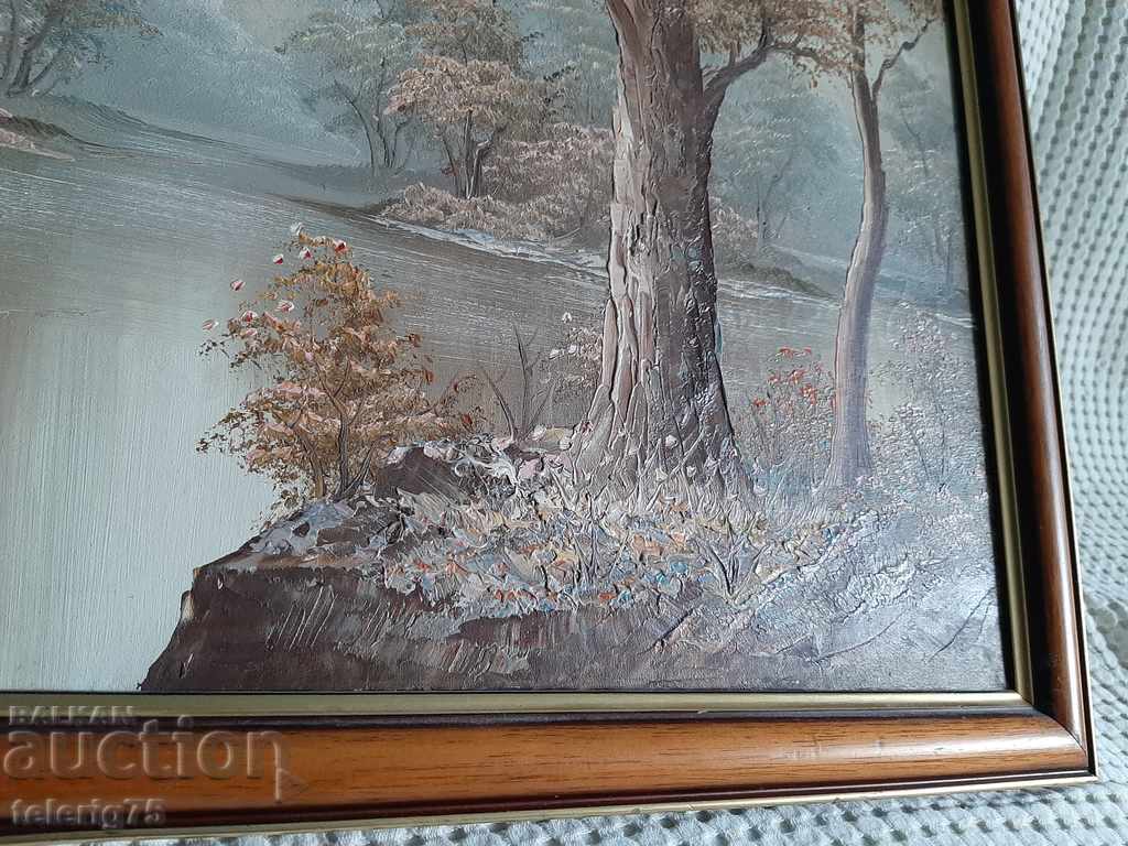 Pictură de Irene Kofieri-Pictură în ulei pe pânză cu cadru - 5