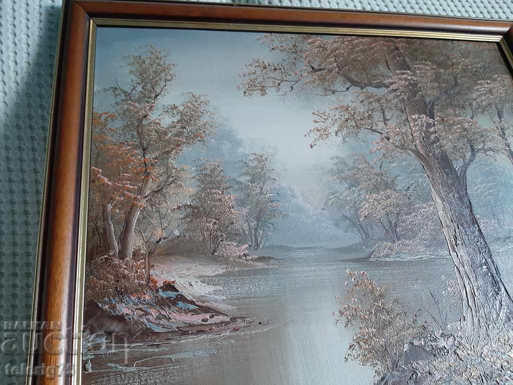 Pictură de Irene Kofieri-Pictură în ulei pe pânză cu cadru - 6