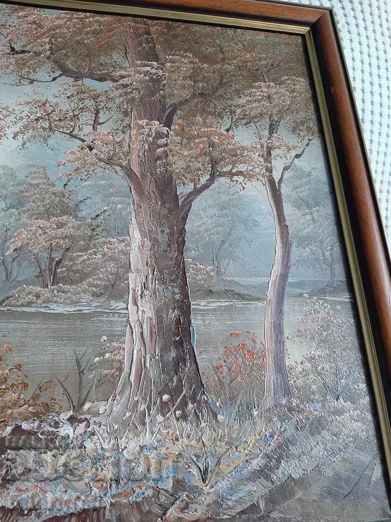 Pictură de Irene Kofieri-Pictură în ulei pe pânză cu cadru - 7