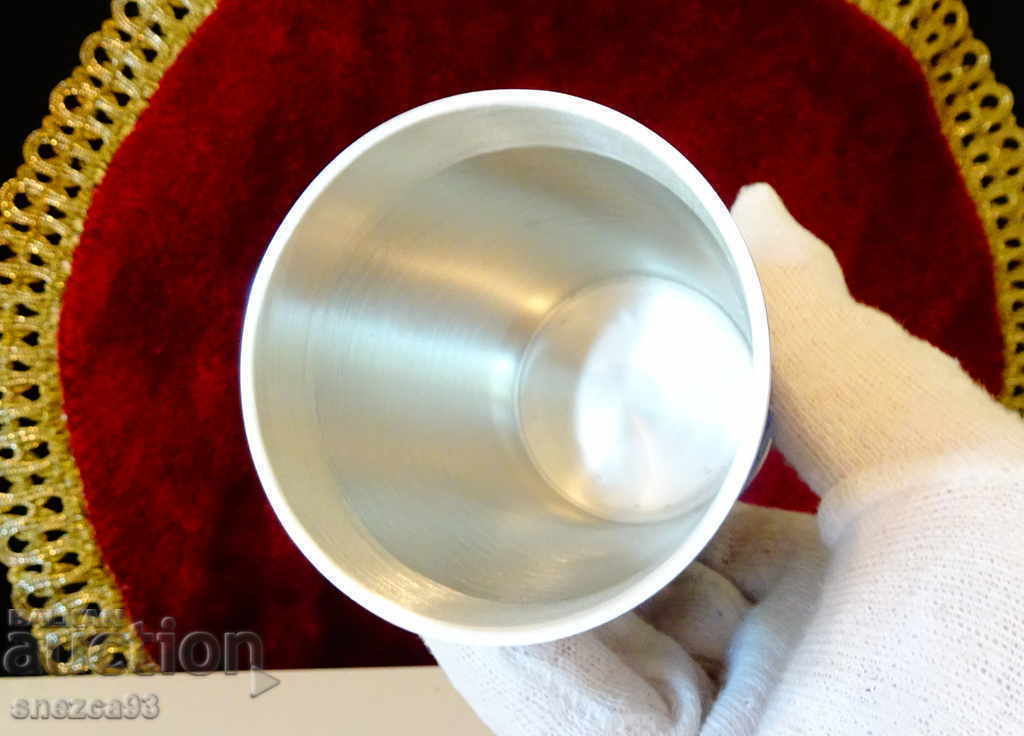 Tin cup for wine, architecture, monuments - 6