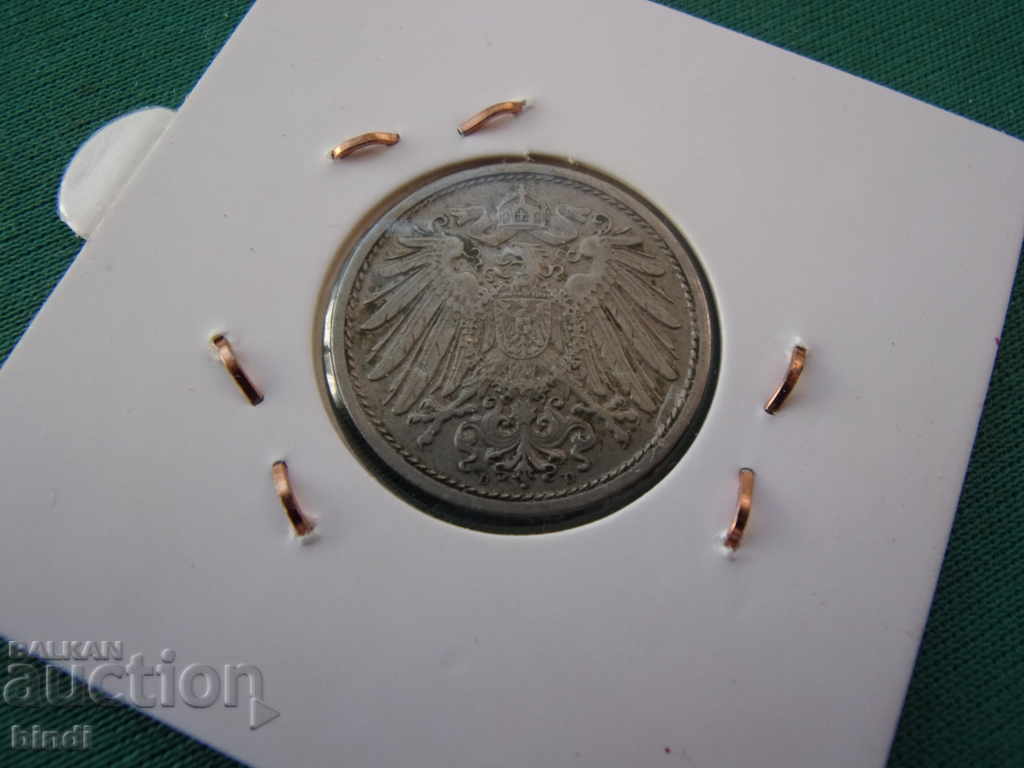 Germania Reich 10 Pfennig 1908 D Rare cu preț € 1.02 | 1.99 BGN