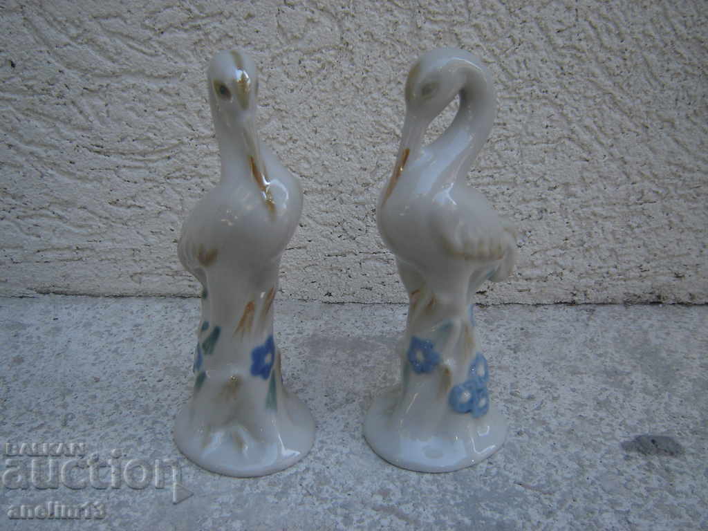 ЛОТ СТАРИ РУСКИ ПОРЦЕЛАНОВИ ПТИЦИ ПОРЦЕЛАН СССР