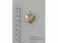 Нов сребърен медальон сърце